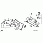 Схема вузла: Клапанна кришка для Honda VFR800 Interceptor