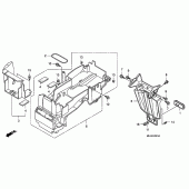 Схема вузла: Заднє крило (CB1300A / SA) для Honda CB1300 Super Bol D'Or