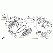 Схема узла: Задний рычаг (Маятник) для Honda FJS600 Silver Wing