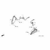 Схема узла: Поворотники для Honda NT700 Deauville