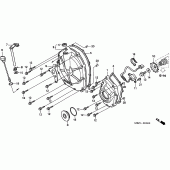 Схема вузла: Зчеплення cover для Honda CBF600