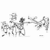 Схема вузла: Жгут проводки (2) для Honda VT1100 Shadow Aero