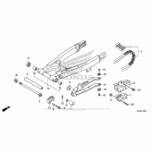 Схема вузла: Swingarm + Chain для Honda CRF230 CRF230F