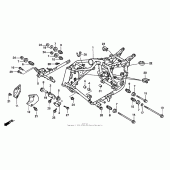 Схема вузла: Рама для Honda VT1100 Shadow ACE Tour