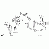 Схема вузла: Підставка для Honda CBR1000 CBR1000F