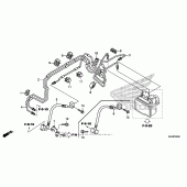Схема вузла: Front brake pipe для Honda VT750 Shadow Spirit