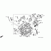 Схема вузла: Головка циліндра для Honda NX250