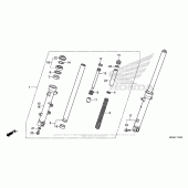 Схема вузла: Вилка передньої осі для Honda NC700