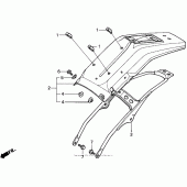 Схема вузла: Заднє крило для Honda XR650