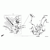 Схема вузла: Гальмівний циліндр переднього тормозаr (3) для Honda VT1300 Fury
