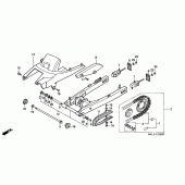 Схема вузла: Задній важіль (Маятник) для Honda CBR600 CBR600F