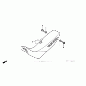 Схема вузла: Сидіння для Honda XR250