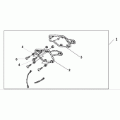 Схема узла: Кофр stay для Honda VT750 Black Widow