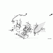 Схема вузла: Задній ліхтар (Стоп-сигнал) для Honda GL1800 Gold Wing Valkyrie