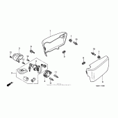 Схема вузла: Бічний обтічник для Honda GL1500 Valkyrie