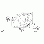 Схема узла: Переднее крыло для Honda ST1300 Pan-European