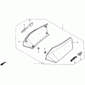 Схема вузла: Side cover set 90 для Honda GL1500 Gold Wing