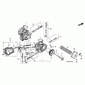 Схема узла: Комплектующие карбюратора для Honda GL1500 Gold Wing Aspencade