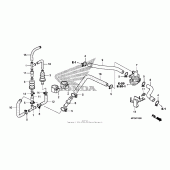 Схема узла: Система вентиляция картера для Honda VT750 Shadow Spirit