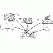 Схема узла: Mark 91-93 для Honda XR250