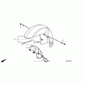 Схема вузла: Переднє крило для Honda VTX1300