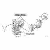 Схема вузла: Mark для Honda NSA700 DN-01