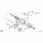 Схема узла: Стартер электрический для Honda CMX250 Rebel