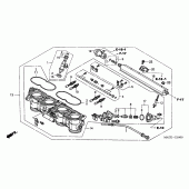 Схема узла: Дроссельная заслонка (ASSY.) для Honda CBR1100XX Blackbird