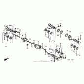 Схема вузла: Підніжки для Honda VT600 Shadow VLX Deluxe