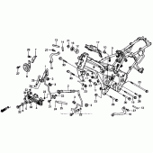 Схема узла: Рама для Honda CBR1000 CBR1000F Hurricane