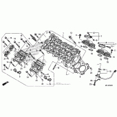 Схема узла: Головка цилиндра для Honda CBR600 CBR600RR
