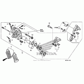 Схема узла: Right передний тормозной супорт ( 08-) для Honda ST1300 Pan-European