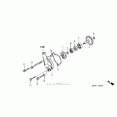 Схема вузла: Водяний насос для Honda CRF250 CRF250R
