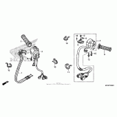 Схема вузла: Switch + cable для Honda ST1300 Pan-European Police