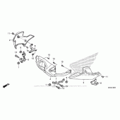 Схема вузла: Under Cowl (1) для Honda NC700