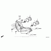 Схема вузла: Фара для Honda CBR600