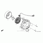 Схема вузла: Генератор для Honda VFR800 Interceptor