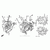 Схема узла: Картер двигателя для Honda VT750 Shadow Spirit