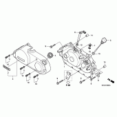 Схема вузла: Права кришка картера для Honda VT750 Shadow Aero