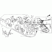 Схема узла: Панель приборов для Honda VFR750F VFR750R (RC30)