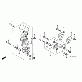 Схема вузла: Задня підвіска (CBR900RRY, 1 / RE1) для Honda CBR900RR CBR929RR Fireblade
