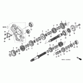 Схема узла: Трансмиссия для Honda CBR1000 CBR1000RR Fireblade