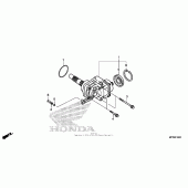 Схема вузла: Side gear case для Honda VT1300 Stateline
