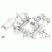 Схема узла: Сиденье и Боковой обтекатель (VFR750FR/FS/FT/FV) для Honda VFR750F Interceptor