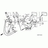 Схема узла: Switch/cable для Honda VF750 Magna