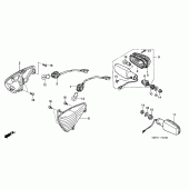 Схема вузла: Поворотники для Honda XL1000V Varadero