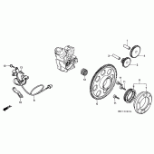 Схема вузла: Генератор / starting clutch для Honda XL600 Transalp