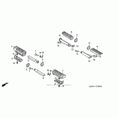 Схема узла: Подножки для Honda CB750 Nighthawk