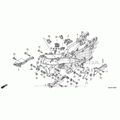 Схема вузла: Рама для Honda GL1800 Gold Wing F6B Bagger