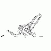 Схема узла: Рама для Honda CBF125
